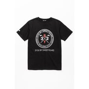 SYG-23S39 SYG CROSS PRINT TEE ブラック XLサイズ [トップス]