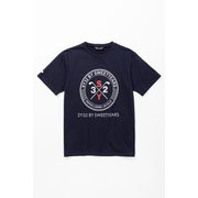 SYG-23S39 SYG CROSS PRINT TEE ネイビー Lサイズ [トップス]