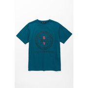 SYG-23S39 SYG CROSS PRINT TEE グリーン Mサイズ [トップス]