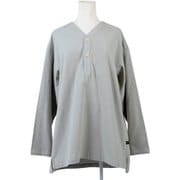 smoAslpshaSbeg [V NECK SLEEPING SHIRTS ライト グレー S]