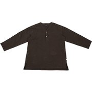 smoAslpshaSbrw [V NECK SLEEPING SHIRTS ブラウン S]