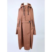 smoAraicoaFbrw [PULLOVER LONG RAIN COAT ブラウン F]