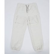 smoAparpaaLwht [WATER REPELLING STRETCH PARACHUTE PANTS ホワイト L]