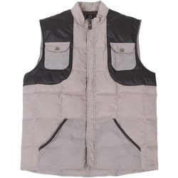 S'more(スモア) QUILTING DOWN VEST キルティングダウンベスト 胸ポケット smoAdwvsa (XL, ベージュ)