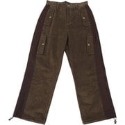 smoAcorpaaXLbrw [W POCKETS CORDUROY LINE PANTS ブラウン XL]