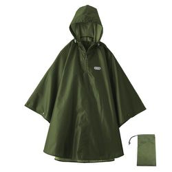 OUTDOOR PRODUCTS レインポンチョ M カーキ 06003192