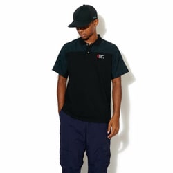 PHYSICAL LOGO MOTO COOL POLO cac-01-2303-01 BLACK Mサイズ [ポロシャツ メンズ]