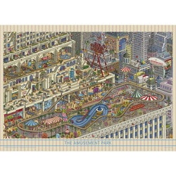 05-1074 ビルの上の遊園地 [ジグソーパズル 500ピース]