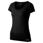 ジオライン L.W.UネックTシャツ Women's 1107739 ブラック (BK) Sサイズ [アウトドア アンダーウェア レディース]