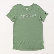 シグネチャー 半袖Tシャツ W SIGNATURE TEE SNWP03074 W99 グリーン Mサイズ [フィットネス ヨガ シャツ レディース]