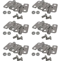 10179587 [ダイドーハント ステンレス フェンス金具 35 x 35mm [M5なべ小ねじ・M5六角ナット付] （6セット）]