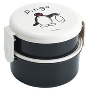 ONWR1AG ピングー 【弁当箱】抗菌丸型ランチBOX2段 [ランチグッズ]