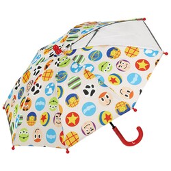 子供用傘 35cm 手開き式 8本骨 透明窓付き トイストーリー_2 UB0