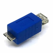 USB3.0 Aコネクタ to USB3.0 Micro 変換アダプター ブルー CP7121