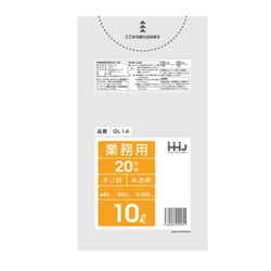 ゴミ袋 10L 50x45cm 厚さ0.025mm 20枚入り 半透明 GL14