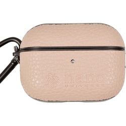 AirPods Pro（Pro 2/第1世代）用 ケース nano universe シンプルロゴ/ピンクベージュ md-75355-3