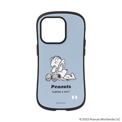 41-951156 [iFace First Classケース PEANUTS（ピーナッツ） くすみブルー・ライナス iPhone 14 Pro用ケース]