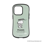 41-951163 [iFace First Classケース PEANUTS（ピーナッツ） くすみグリーン・ウッドストック iPhone 14 Pro用ケース]