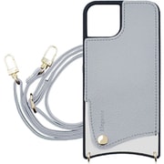 SH-IP14PM-IG [iPhone 14 Pro Max 用 ケース スマホショルダー スマホケース ショルダータイプ くすみカラー エレガンテ Elegante/アイスグレー]