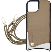 SH-IP14PM-GB [iPhone 14 Pro Max 用 ケース スマホショルダー スマホケース ショルダータイプ くすみカラー エレガンテ Elegante/グレイッシュブラウン]