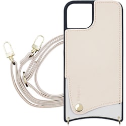 SH-IP14PM-EC [iPhone 14 Pro Max 用 ケース スマホショルダー スマホケース ショルダータイプ くすみカラー エレガンテ Elegante/エクリュ]