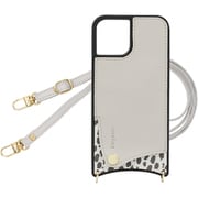 SH-IP13-ANLG [iPhone 13 用 ケース スマホショルダー スマホケース ショルダータイプ くすみカラー エレガンテ Elegante/アニマル×ライトグレー]