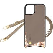 SH-IP14PM-FLTP [iPhone14 Pro Max 用 ケース スマホショルダー スマホケース ショルダータイプ くすみカラー エレガンテ Elegante/花柄×トープ]