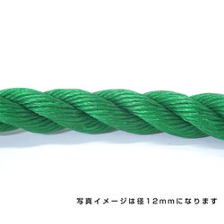 6300040525 [ポリエチレンロープ 緑 6mm 100m巻]