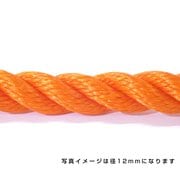 6300040581 [ポリエチレンロープ オレンジ 6mm 200m巻]