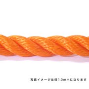 6300040589 [ポリエチレンロープ オレンジ 6mm 100m巻]