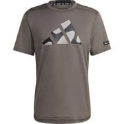マリメッコ DESIGNED FOR TRAINING 半袖Tシャツ ENC02 HR8207 ブランチ/ライトブラウン/ブラック J/Lサイズ [フィットネス 半袖シャツ メンズ]