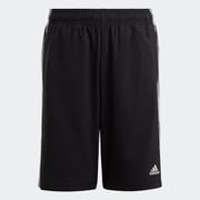 エッセンシャルズ スリーストライプス ウーブンショーツ ECO36 HR6332 ブラック/ホワイト J150サイズ [アウトドア パンツ キッズ]