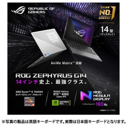 エイスース ASUS ゲーミングノートPC/ROG Zephyrus G14 GA402XV/14型/Ryzen9 7940HS/GeForce  RTX4060/メモリ 16GB/SSD 1TB/Windows 11 Home/エクリプスグレー＋AniMe Matrix  GA402XV-R9R4060GL 通販【全品無料配達】 - ヨドバシ.com