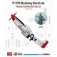 JD48005 1/48 WWII アメリカ陸軍航空隊戦闘機 P-51Dマスタング デカール/フィギュアセット ムービーコレクションNo.12「トップガン」2022（タミヤ用） [プラモデル用パーツ]