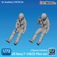 DF72002 1/72 現用 アメリカ海軍 着座したF-14B/Dパイロットセット（アカデミーF-14B/D用 2体入） [プラモデル用パーツ]