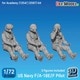 DF72003 1/72 現用 アメリカ海軍 着座したF/A-18E/Fパイロットセット（アカデミーF/A-18E/F用 3体入） [プラモデル用パーツ]