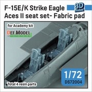 DS72004 1/72 現用 アメリカ空軍/韓国空軍 F-15Eストライクイーグル/F-15Kスラムイーグル ACES-II射出座席セット 布張りタイプ（アカデミー用） [プラモデル用パーツ]