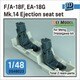 DS48023 1/48 現用 アメリカ海軍 F/A-18Fスーパーホーネット/EA-18Gグラウラー Mk.14射出座席（2個入 モンモデル/ハセガワなど用） [プラモデル用パーツ]