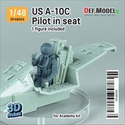 DF48004 1/48 現用 アメリカ空軍 着座したA-10Cパイロット（アカデミーA-10C用 1体入） [プラモデル用パーツ]