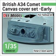 DM35131 1/35 WWII イギリス A34コメット用 初期型キャンバスカバー付防盾セット（タミヤ用） [プラモデル用パーツ]