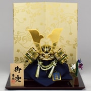 兜飾り 5号兜 緑 コンパクト シンプル 産地岩槻 Koei-502193-C