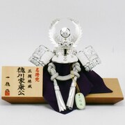 兜飾り 5号銀兜 徳川 コンパクト シンプル 徳川兜 一徳作 産地岩槻 Koei-504112-TO