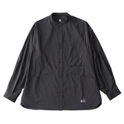 マルチポケットノーカラーシャツ 33518712 ブラック Lサイズ [アウトドア シャツ メンズ]