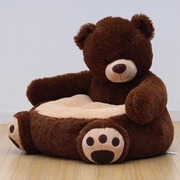 TAN-238B（DBR） [Vita ビータ キッズソファ CUDDLE FRIENDS ベア ダークブラウン]