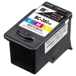 互換リサイクルインクカートリッジ キヤノン BC-361 カラー（染料） インク残量表示に完全対応 ECI-C361C