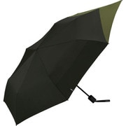 折りたたみ傘 晴雨兼用 UNISEX BACK PROTECT FOLDING Wpc. ブラック×カーキ ミニ