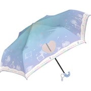 クリームソーダ折 サックス Kid’s 折傘 50cm 手開き 523-034