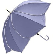 長傘 婦人用 frella(フレラ) 60cm ジャンプ式 グラスファイバー骨(親骨) Natural Basic バイオレット 712-040