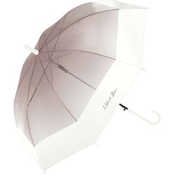 ビニール傘 グラデーションバイカラービニール 60cm ジャンプ式 グラスファイバー骨（親骨） ブラウン 113-020