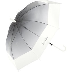 ビニール傘 グラデーションバイカラービニール 60cm ジャンプ式 グラスファイバー骨（親骨） ブラック 113-020